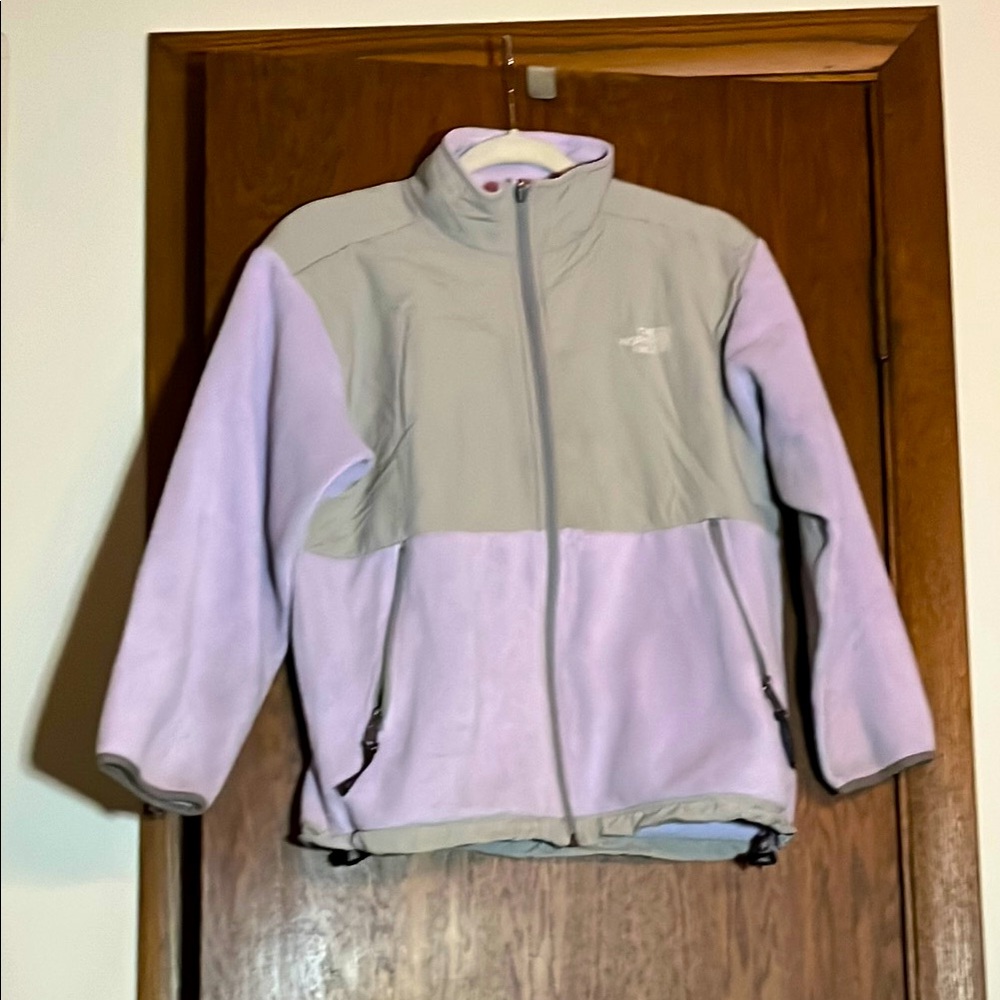 The North Face children’s Lavender and Gray Jacket